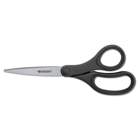 Acme United KleenEarth Basic Plastic Handle Scissors, 9 in. Length, Pointed, Black AC30703